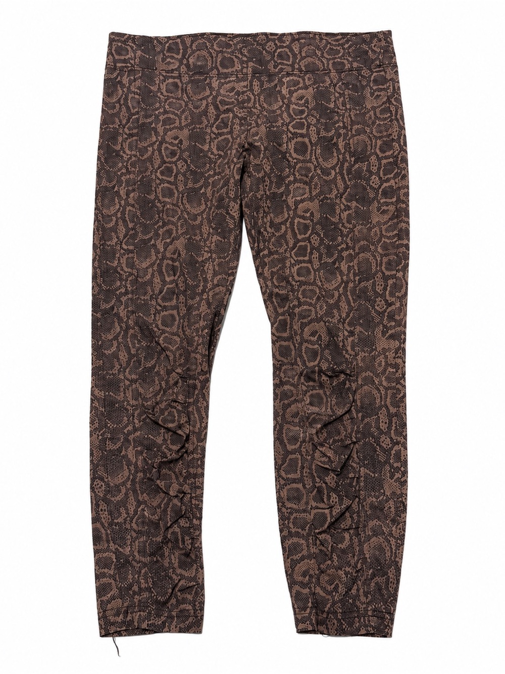 XCVI Brown Snake-Print Leggings